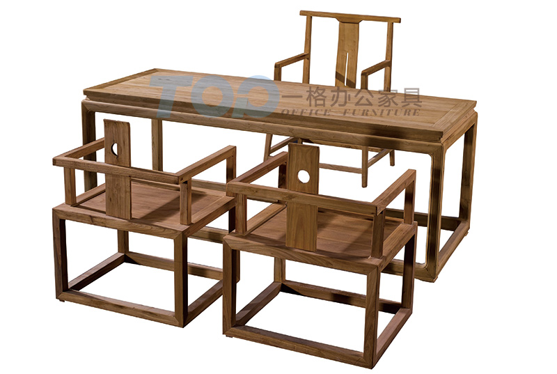 中式茶桌椅組合實木泡茶桌現代簡約茶幾禪意喝茶桌椅功夫茶桌茶臺