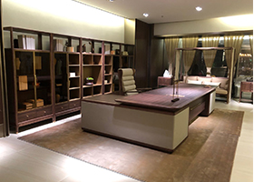 【聽賦】實木真皮班臺